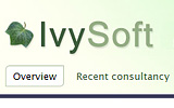 Front page of website